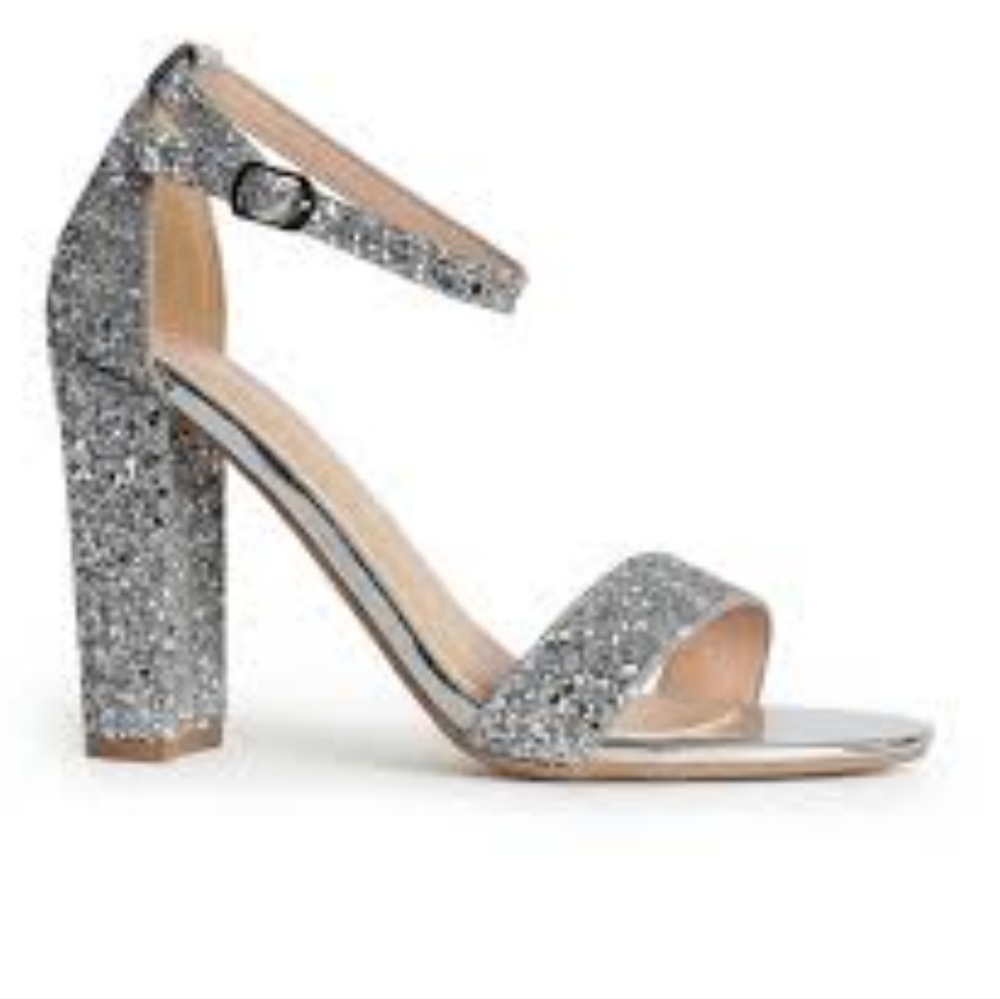 J.Adams Shirley Chunky Ankle Strap High Heels Size 7.5